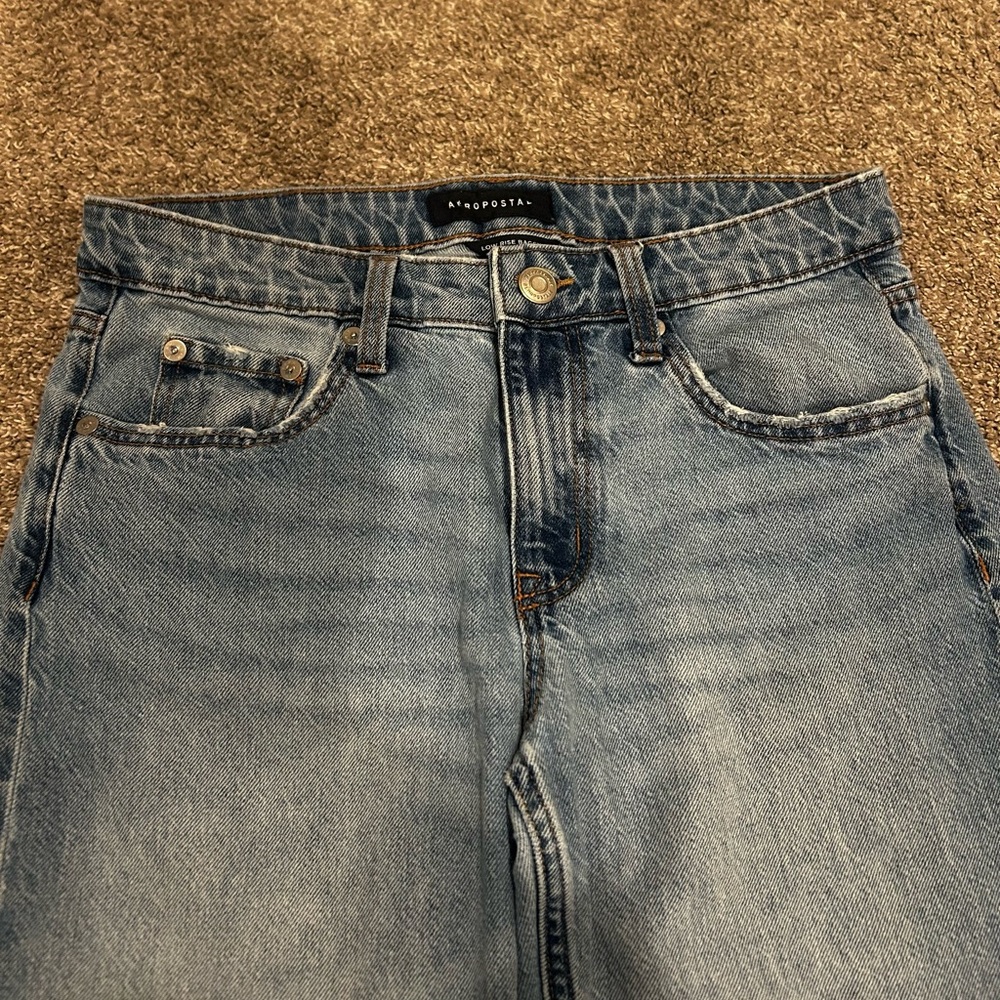 low rise straight leg Jeans